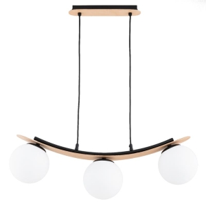 LAMPA WISZĄCA ALFA NAIRA MIX DREWNIANA 3xE14 / 62504