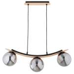 LAMPA WISZĄCA ALFA NAIRA DREWNIANA 3xE14 / 62502