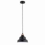 LAMPA WISZĄCA ALFA BAŁWANEK MAŁY CZARNY 1xE27 / 61402