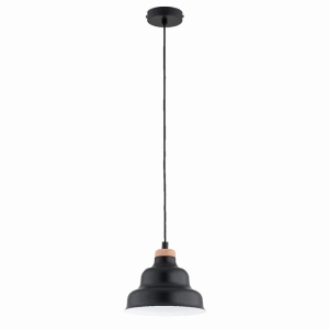 LAMPA WISZĄCA ALFA BAŁWANEK MAŁY CZARNY 1xE27 / 61402