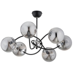 LAMPA SUFITOWA ALFA AURORA CZARNA & CHROM 6xE14 / 63297