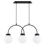 LAMPA SUFITOWA ALFA DARSO CZARNA & BIAŁA 3xE14 / 62498