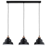 LAMPA WISZĄCA ALFA BAŁWANEK MAŁY CZARNY 3xE27 / 62496