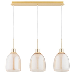 LAMPA WISZĄCA ALFA DERSEL ZŁOTA 3xE27 / 62499
