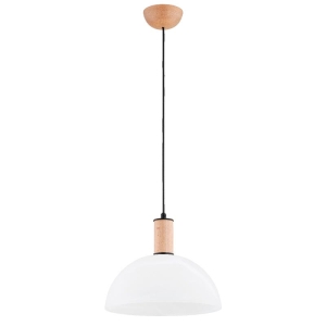 LAMPA WISZĄCA ALFA TERRIN DREWNIANA 1xE27 / 61401