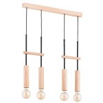 LAMPA WISZĄCA ALFA DILAN DREWNIANA 4xE27 / 63291