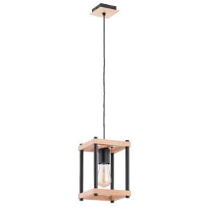 LAMPA WISZĄCA ALFA DASO DREWNIANA 1xE27 / 61391