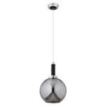 LAMPA WISZĄCA ALFA HETTY CZARNA & CHROM 1xE27 / 61392