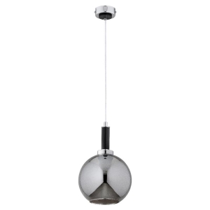 LAMPA WISZĄCA ALFA HETTY CZARNA & CHROM 1xE27 / 61392