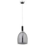 LAMPA WISZĄCA ALFA LISSY CZARNA & CHROM 1xE27 / 61396