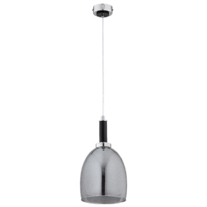 LAMPA WISZĄCA ALFA LISSY CZARNA & CHROM 1xE27 / 61396