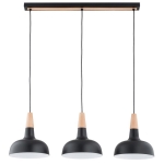 LAMPA WISZĄCA ALFA RODOS CZARNA & ZŁOTA 3xE27 / 62483