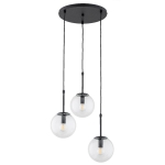 LAMPA WISZĄCA ALFA SEBIA CZARNA 3xE14 / 28746
