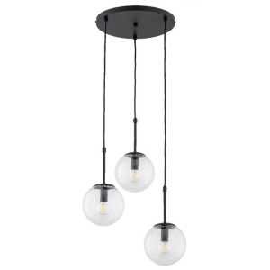 LAMPA WISZĄCA ALFA SEBIA CZARNA 3xE14 / 28746