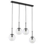 LAMPA WISZĄCA ALFA SEBIA CZARNA 4xE14 / 28744