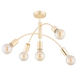 LAMPA SUFITOWA ALFA ARINI ZŁOTA 5xE27 / 63285