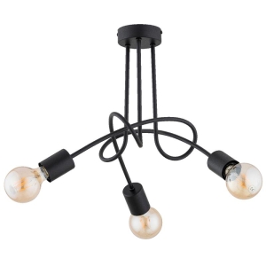 LAMPA SUFITOWA ALFA DISEL LONG CZARNA 3xE27 / 62480