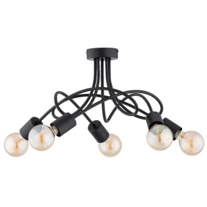LAMPA SUFITOWA ALFA ERGO PRO CZARNA 5xE27 / 63281