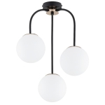 LAMPA SUFITOWA ALFA GAMMA CZARNA & ZŁOTA 3xE27 / 62481