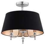 LAMPA SUFITOWA ALFA ROSETTA CHROM & CZARNA 3xE14 / 62478