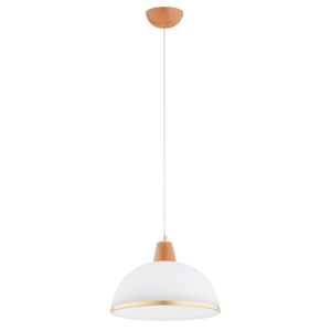 LAMPA WISZĄCA ALFA REY DREWNIANA 1xE27 / 61385