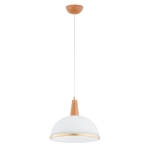 LAMPA WISZĄCA ALFA REYNO DREWNIANA 1xE27 / 61386