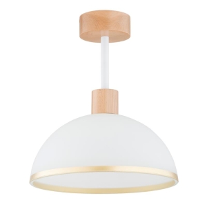 LAMPA SUFITOWA ALFA ZINO DREWNIANA 1xE27 / 61374