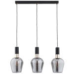 LAMPA WISZĄCA ALFA GARDA CZARNA & ZŁOTA 3xE27 / 62471