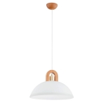 LAMPA WISZĄCA ALFA MIGOT DREWNIANA & ZŁOTA 1xE27 / 61379