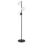 LAMPA STOJĄCA ALFA MALAGA CZARNA & BIAŁA 3xE14 / 9288
