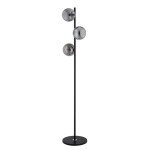 LAMPA STOJĄCA ALFA MALAGA CZARNA & CHROM 3xE14 / 9290