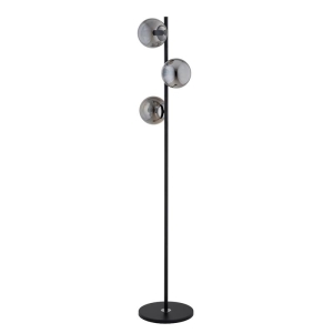LAMPA STOJĄCA ALFA MALAGA CZARNA & CHROM 3xE14 / 9290