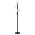 LAMPA STOJĄCA ALFA MALAGA CZARNA & BIAŁA 4xE14 / 9289