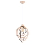 LAMPA WISZĄCA ALFA SOLINA DREWNIANA 1xE27 / 61372