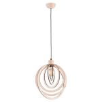 LAMPA WISZĄCA ALFA SOLINA DREWNIANA 1xE27 / 61371