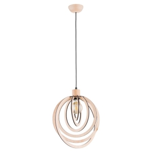 LAMPA WISZĄCA ALFA SOLINA DREWNIANA 1xE27 / 61371