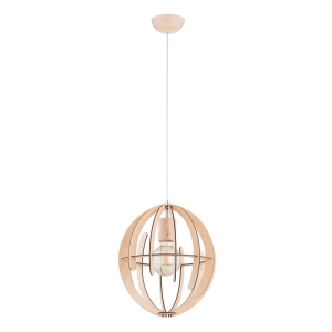LAMPA WISZĄCA ALFA SOLARIA DREWNIANA 1xE27 / 61370