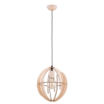 LAMPA WISZĄCA ALFA SOLARIA DREWNIANA 1xE27 / 61369