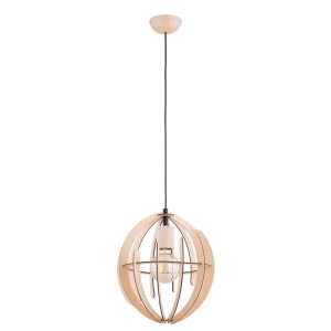 LAMPA WISZĄCA ALFA SOLARIA DREWNIANA 1xE27 / 61369