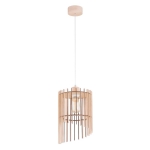 LAMPA WISZĄCA ALFA SOLANA DREWNIANA 1xE27 / 61369