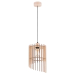 LAMPA WISZĄCA ALFA SOLANA DREWNIANA 1xE27 / 61367