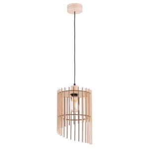 LAMPA WISZĄCA ALFA SOLANA DREWNIANA 1xE27 / 61367