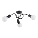 LAMPA SUFITOWA ALFA FARTA CZARNA 3xE27 / 62466