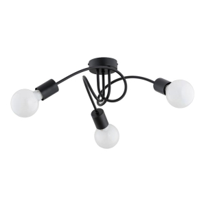 LAMPA SUFITOWA ALFA FARTA CZARNA 3xE27 / 62466