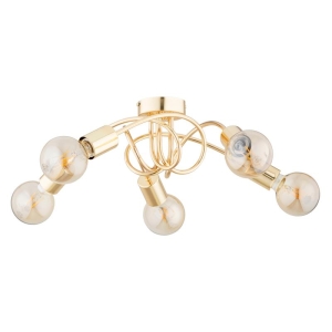 LAMPA SUFITOWA ALFA FARTA ZŁOTA 5xE27 / 63262