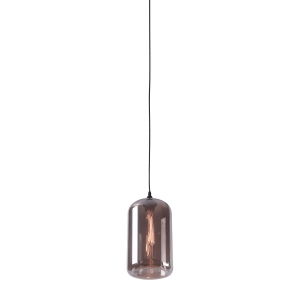 LAMPA WISZĄCA 1xE27 GLASS SMOKED GREY 14101