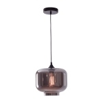 LAMPA WISZĄCA 1xE27 GLASS SMOKED GREY 14102