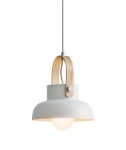 LAMPA WISZĄCA Z POJEDYNCZYM ŚWIATŁEM BIAŁY MAT  /  18190
