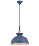 LAMPA WISZĄCA 1xE27 NIEBIESKI MAT /  180067