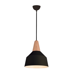 LAMPA WISZĄCA 1xE27 CZARNY MAT / 180088